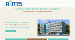 Desktop Screenshot of aimshospitals.com